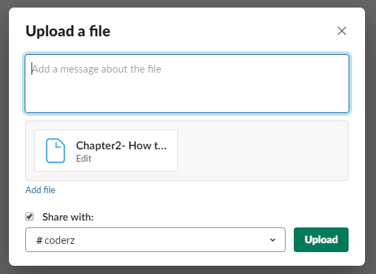 how to dropbox a file into slack