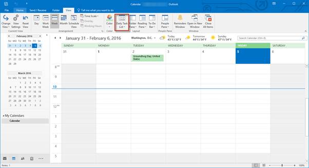 show tasks in outlook calendar