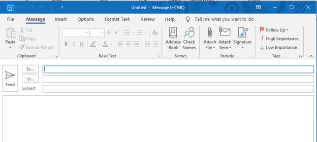 How to Compose a Message in Microsoft Outlook