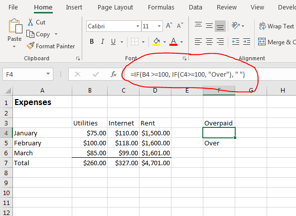 If Statement Excel Gdlinda 8763