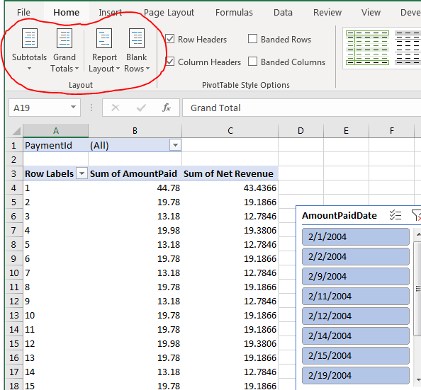 excel how to remove subtotals from pivot table