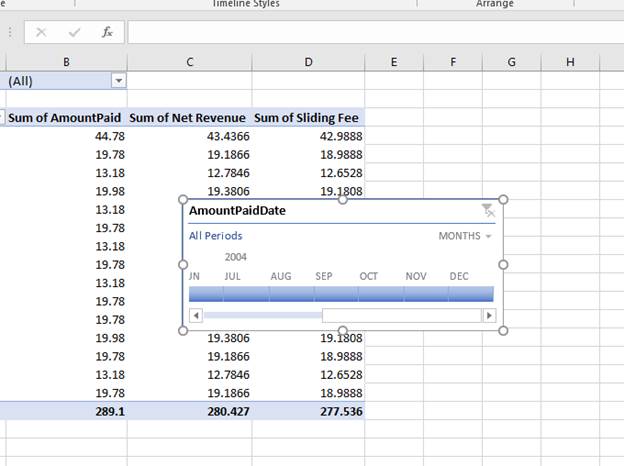 timeline pivot table excel for mac