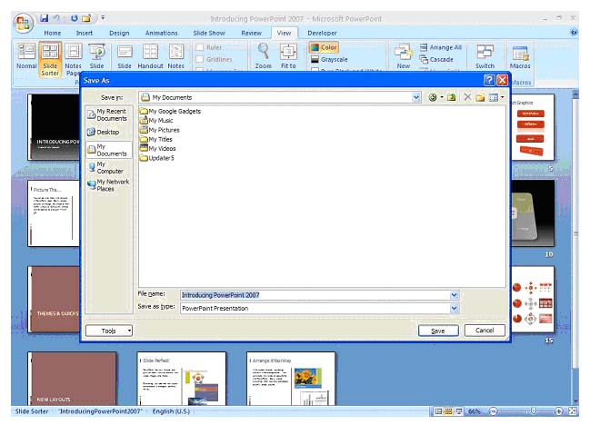 ppt presentation on powerpoint 2007