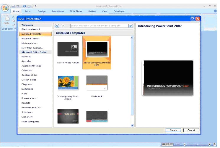 design templates for powerpoint 2007