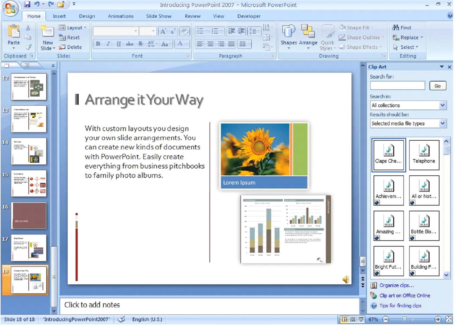 Apply Bevel Effects to Shapes in PowerPoint 2007 for Windows