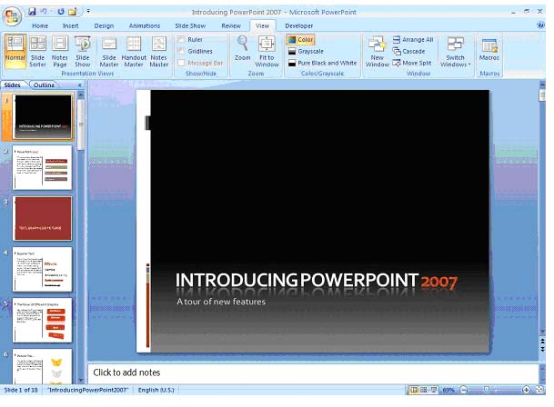 ppt presentation 2007