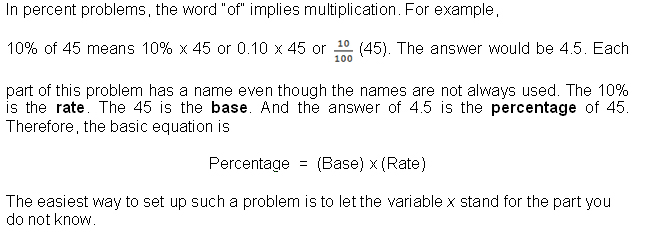 Math Skills How To Calculate Convert And Use Percents Universalclass