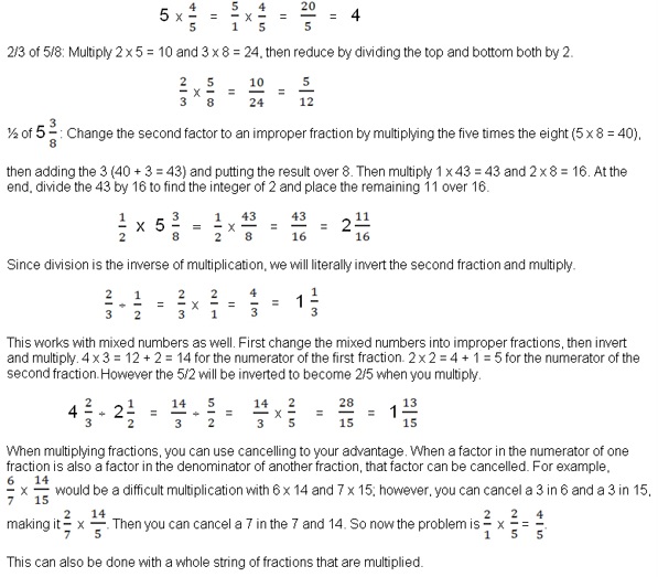 How To Do Fractions The Easy Way Universalclass