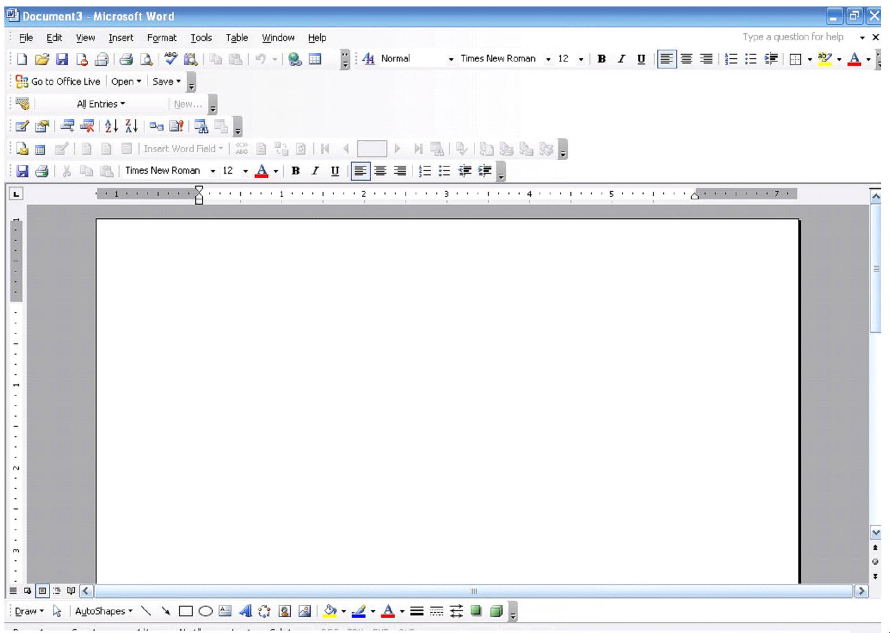 images of microsoft word 2003