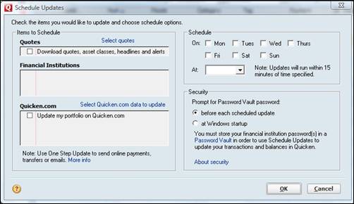 how to delete a scheduled transaction in quicken