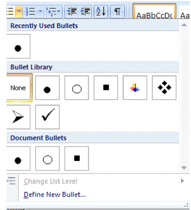 creating-lists-in-ms-word-2007