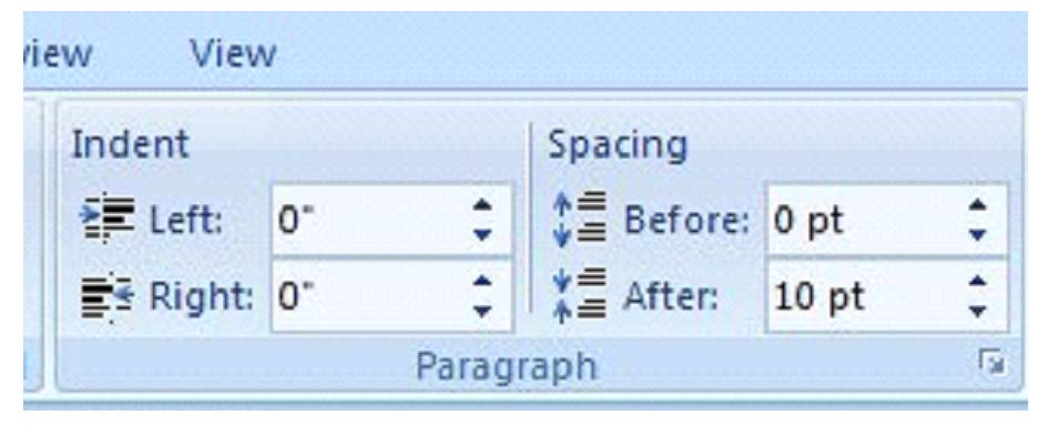 Три справа. Indent перевод. Indent. Word Panel indents and spacing.