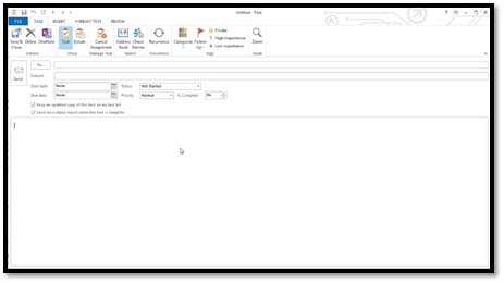 how to create task in outlook 2010