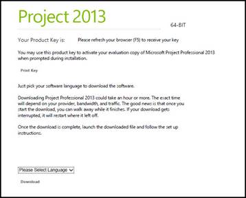 download microsoft project professional 2013