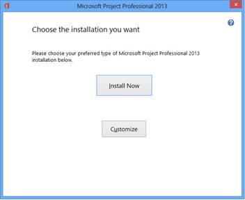 microsoft project professional 2013 installer