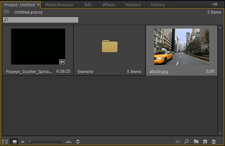 Working with bins > Organizing Media in Adobe Premier Pro