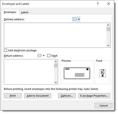 microsoft office 2016 mail merge labels