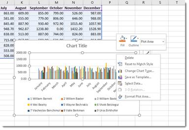 Move Chart Button In Excel