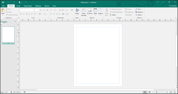 microsoft publisher master page