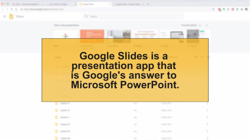 View Google Slides Video Demonstration