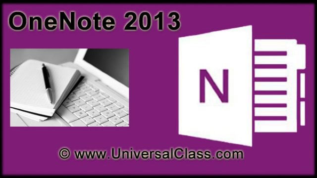 View OneNote 2013 Video Demonstration